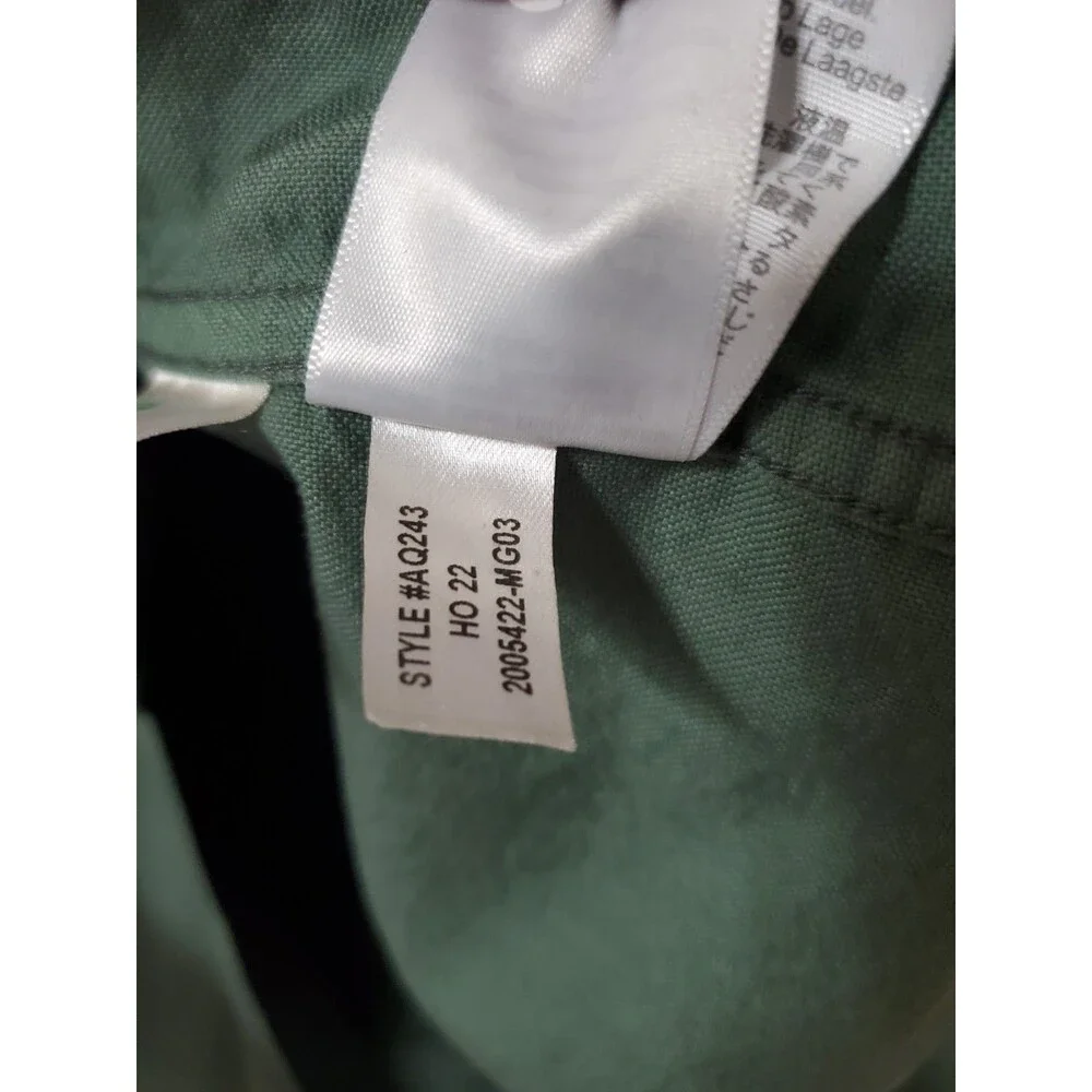 J.Crew Mens Shirt Slim Untucked Garment Dye Cotton Button Down Green Size Large